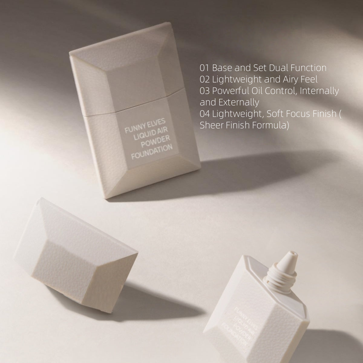 Funny Elves Air Liquid Powder Foundation (Sheer Finish) 25ml