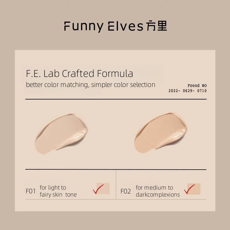 Funny Elves Cushion Foundation Oily Skin Formula 10g*2
