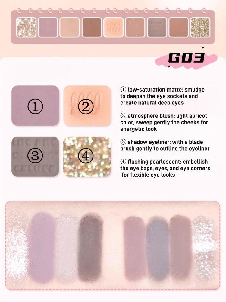 GOGO TALES 9 Colors Eyeshadow Palette 11g