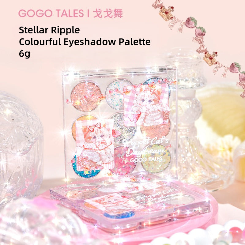 GOGO TALES Stellar Ripple Colourful Eyeshadow Palette 6g