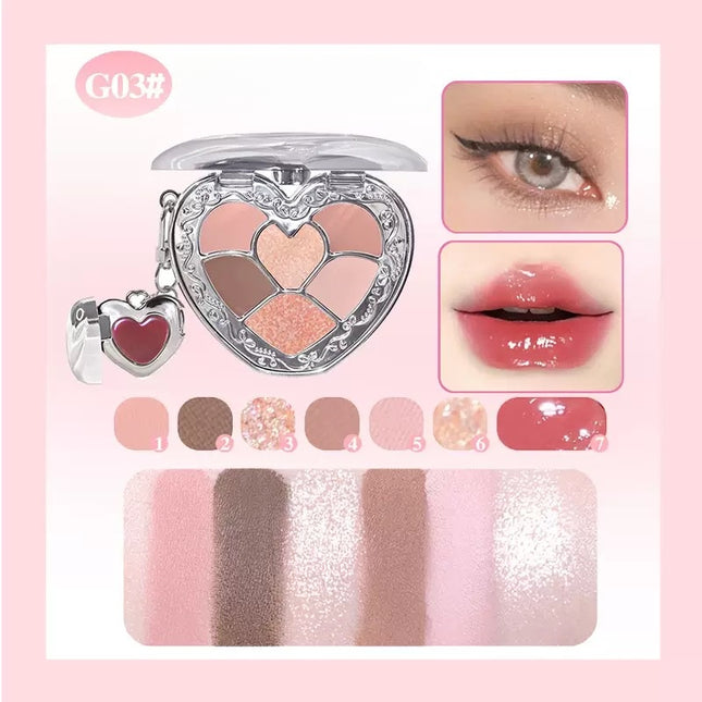 GOGOTALES - Heart 2 Heart Lip Jelly Eyeshadow Palette 6.5g