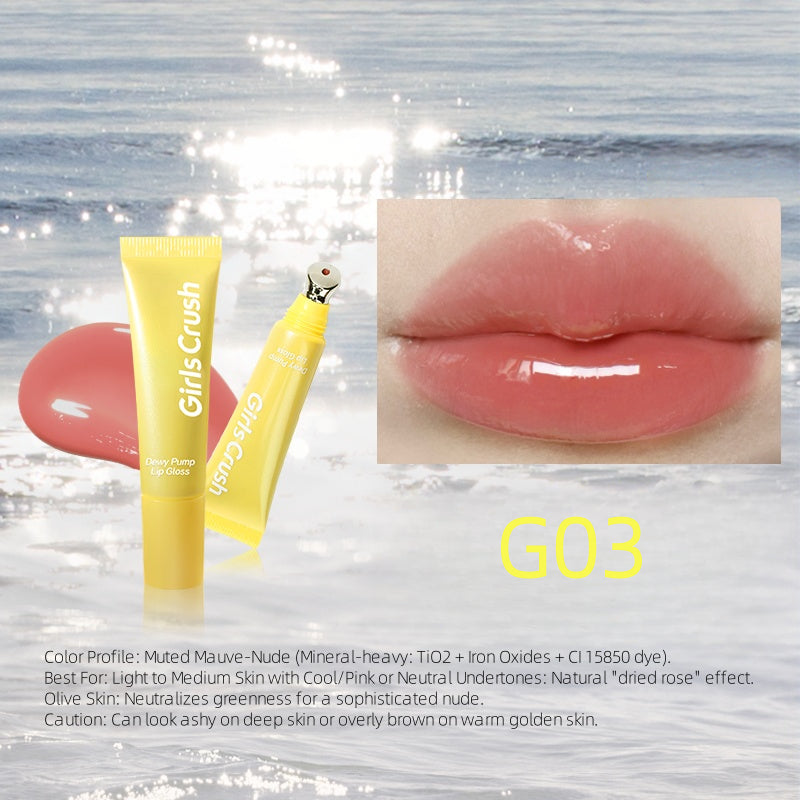 GirlsCrush Dewy Pump Lip Gloss 12ml