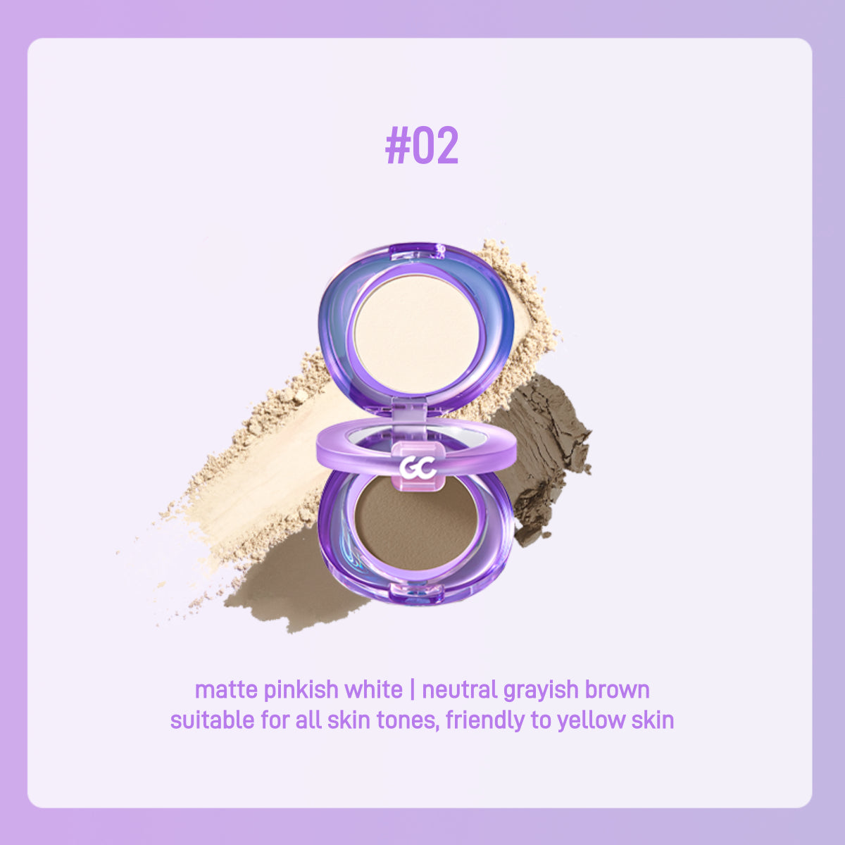 GirlsCrush Matte Highlighter Contour Powder Duo 5.2g