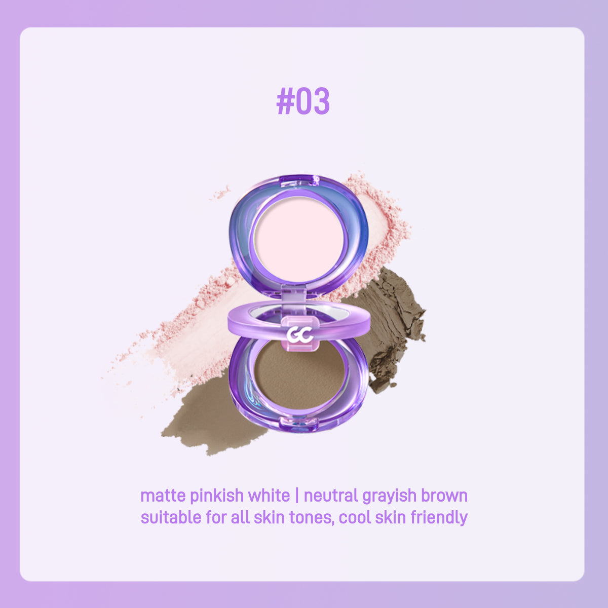 GirlsCrush Matte Highlighter Contour Powder Duo 5.2g