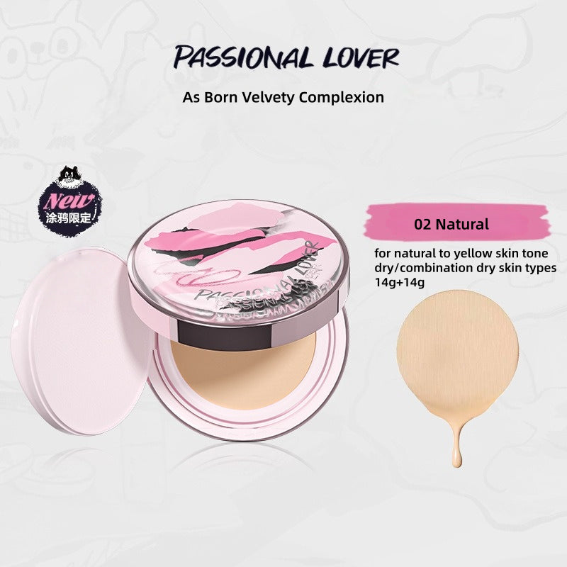 [Graffiti Series] Passional Lover Creamy Velvet Cushion Foundation Dry Skin Formula 14g+14g