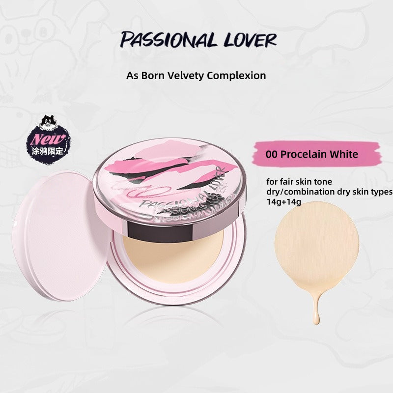 [Graffiti Series] Passional Lover Creamy Velvet Cushion Foundation Dry Skin Formula 14g+14g