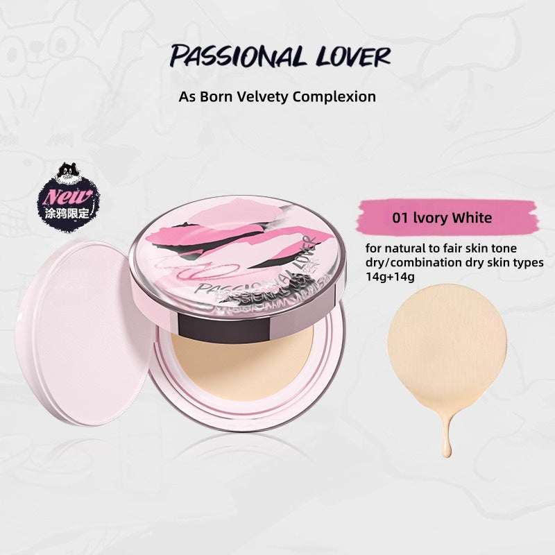 [Graffiti Series] Passional Lover Creamy Velvet Cushion Foundation Dry Skin Formula 14g+14g