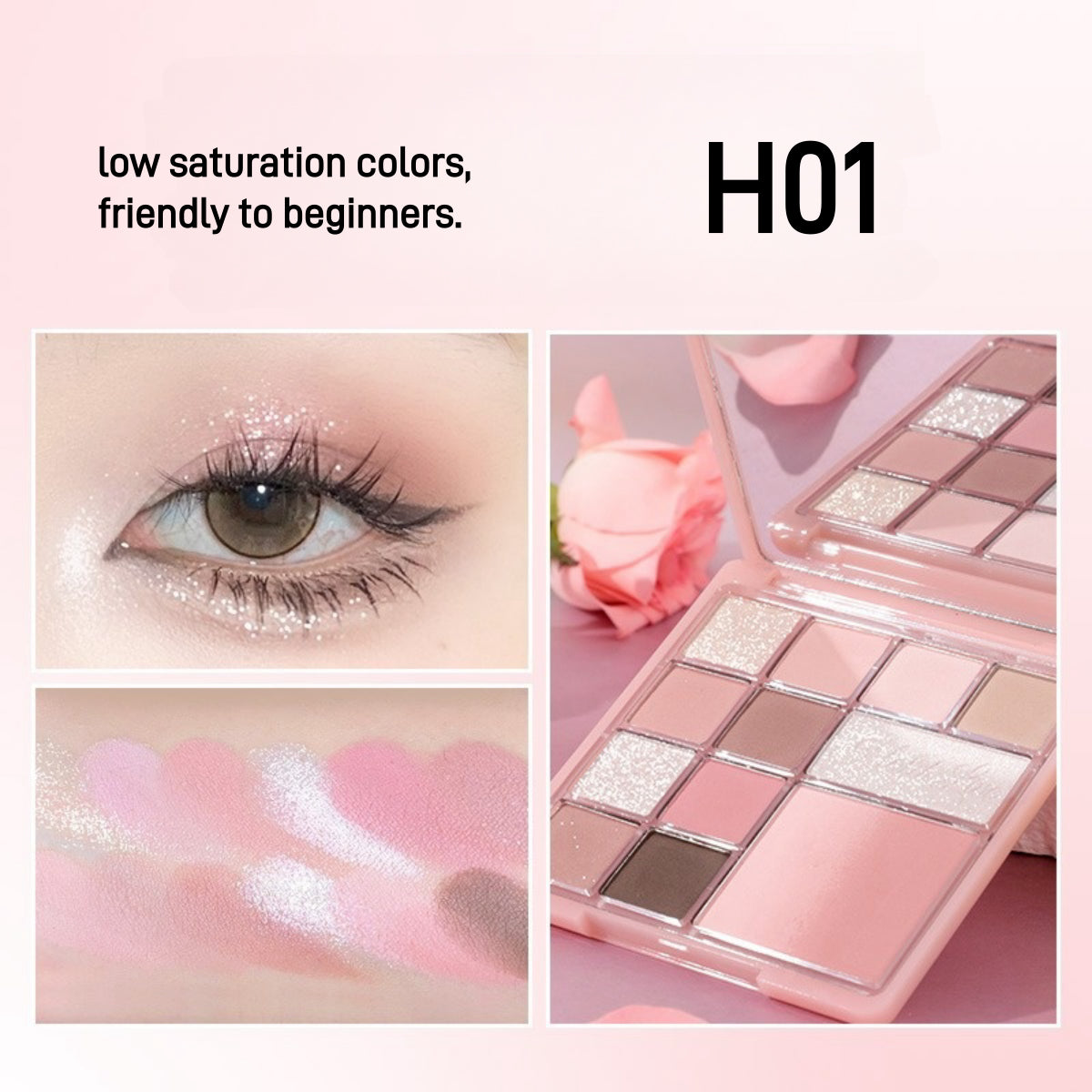 HOLD LIVE Floral Comprehensive Powder Palette 12 Colors 15g