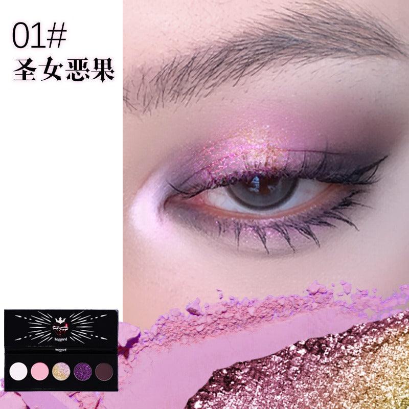 Haggard Five Colors Eyeshadow Palette Gothic Makeup 4.2g