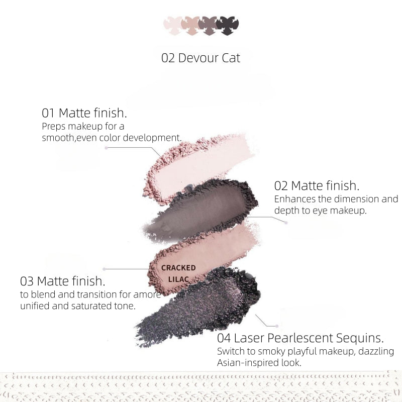 Haggard EMO Monster Four Colors Eye Shadow 5.2g