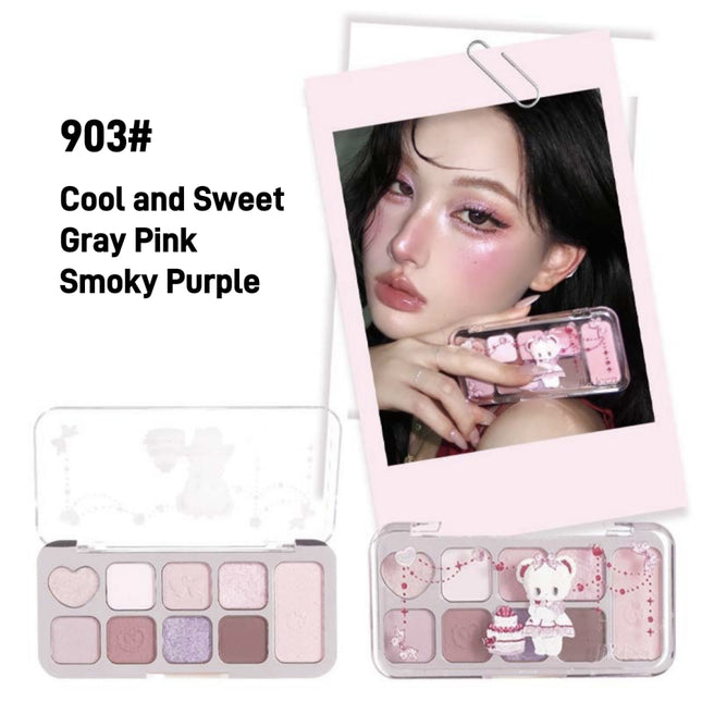 JillLeen - 9 Colors All in One Eye Palette 8g