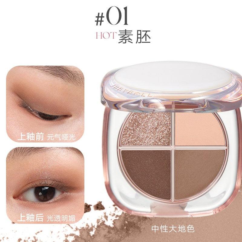 Judydoll Glazed 4 Colors Eyeshadow Palette OOTD 6.5g