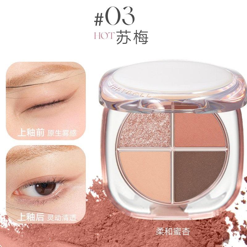 Judydoll Glazed 4 Colors Eyeshadow Palette OOTD 6.5g