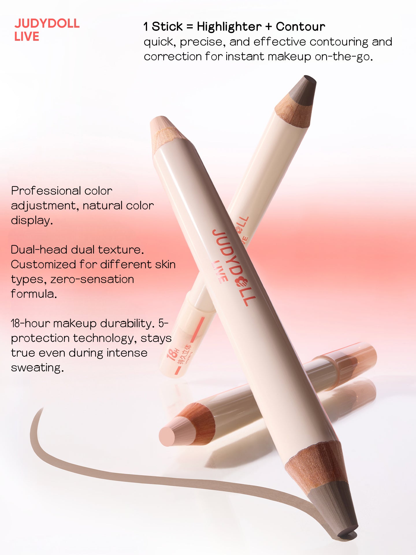 Judydoll Live Highlight Contour Stick 5g