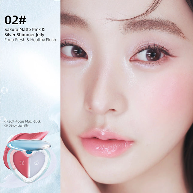 Judydoll - Soft Glow Lip n Cheek Balm Duo 3.6g