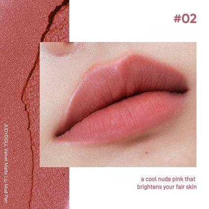 Judydoll -  Velvet Matte Lip Mud Pen 2.3g