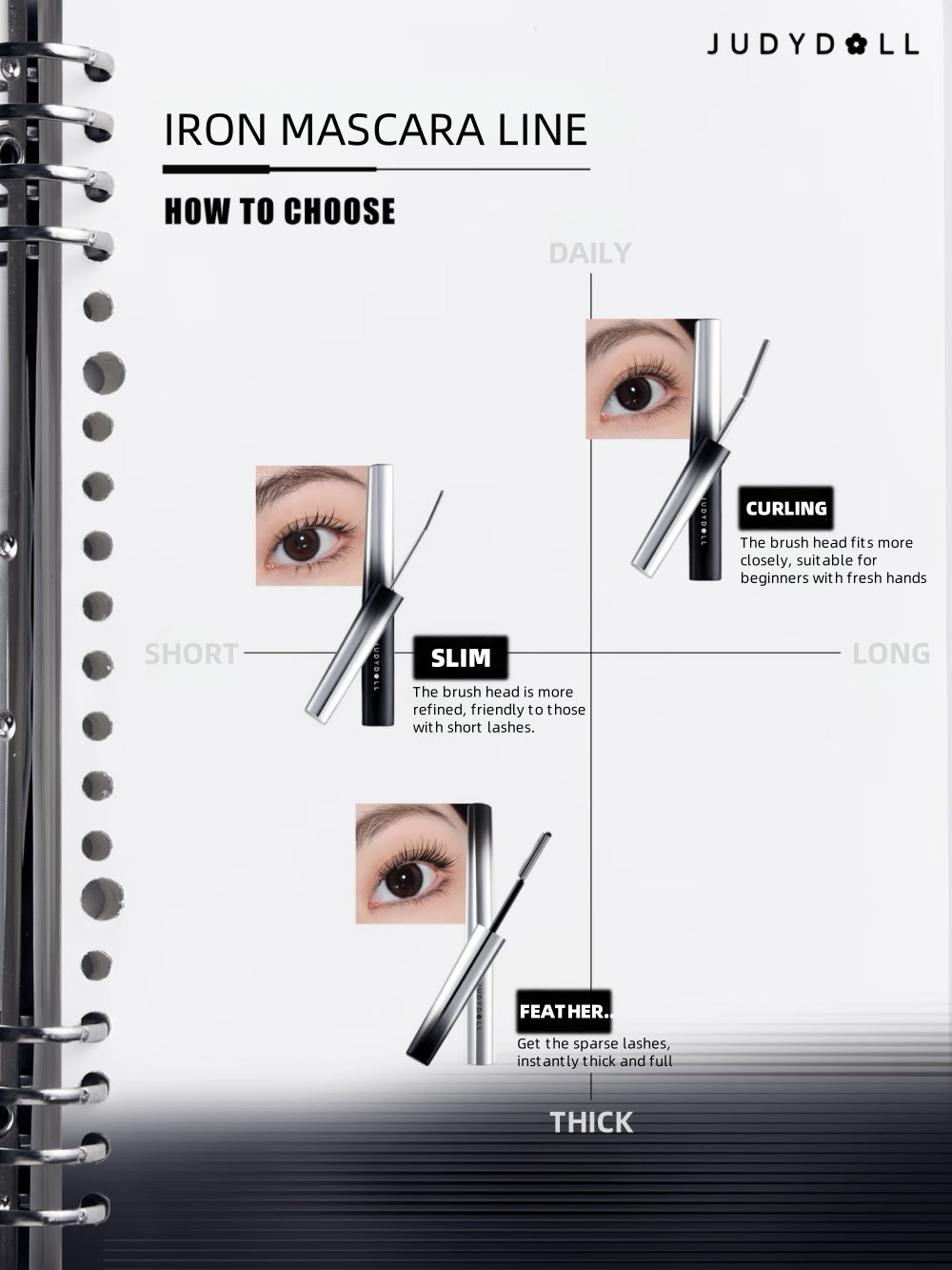 Judydoll Iron Strong Mascara Lifting Waterproof