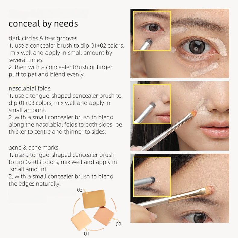 KATO-KATO Fancy Cheese Nude Wear Concealer Palette 5g