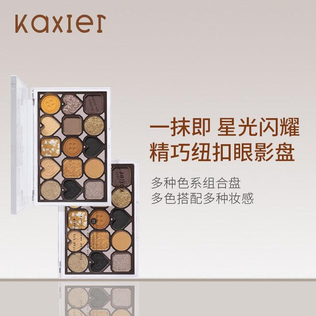 KAXIER - Button Series Eye Palette 15 Colors 12g