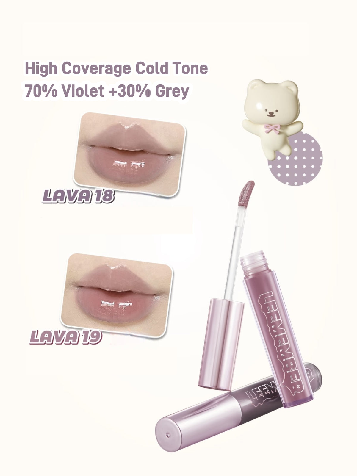 LEEMEMBER Watery Lip Gloss 3g Glasslike LAVA YK
