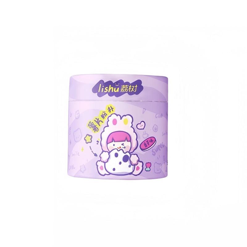 LISHU Chips Bucket Rubycell Makeup Puff Violet