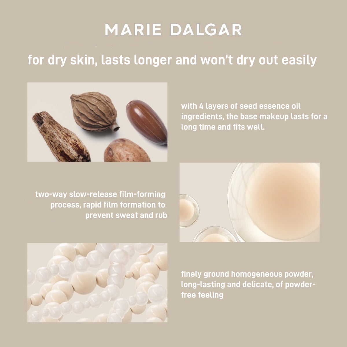 Marie Dalgar Seed Skin Fitting Longwear Foundation 30ml
