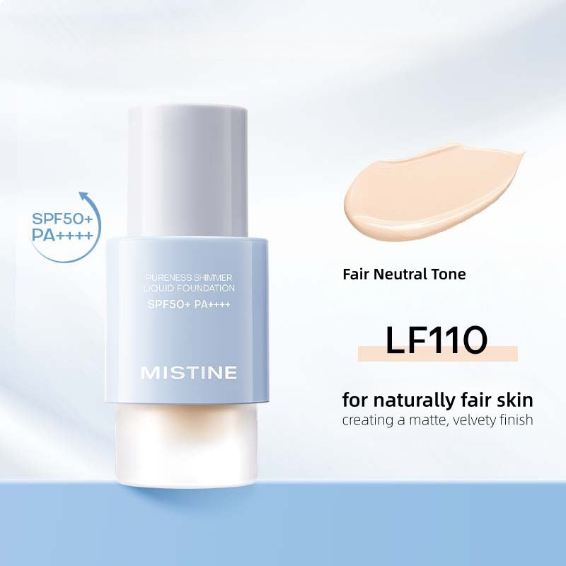 Mistine Pureness Shimmer Liquid Foundation SPF50+ PA++++ 30g