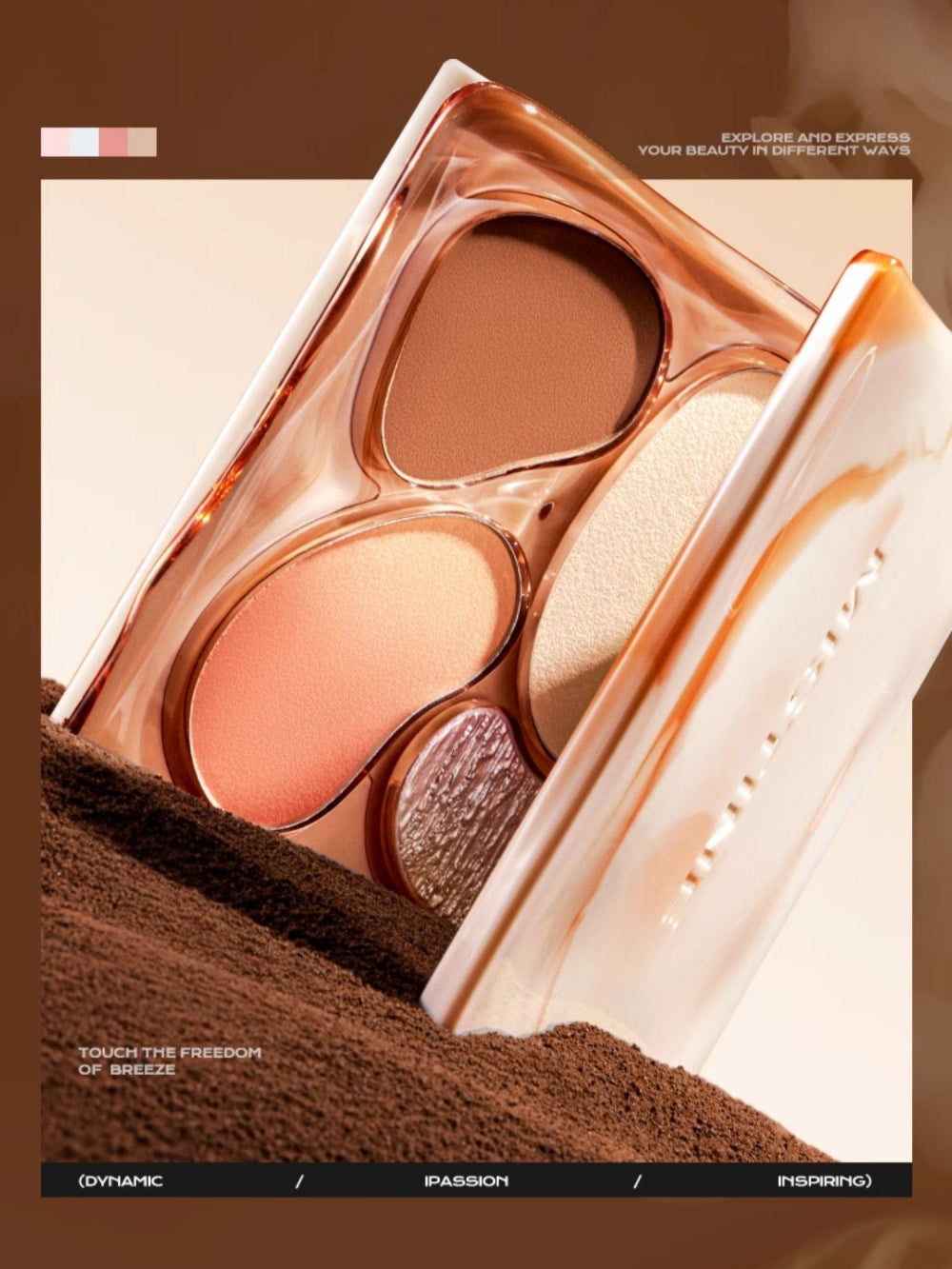 Mistine Thai Latte Blush Contour Palette 12g