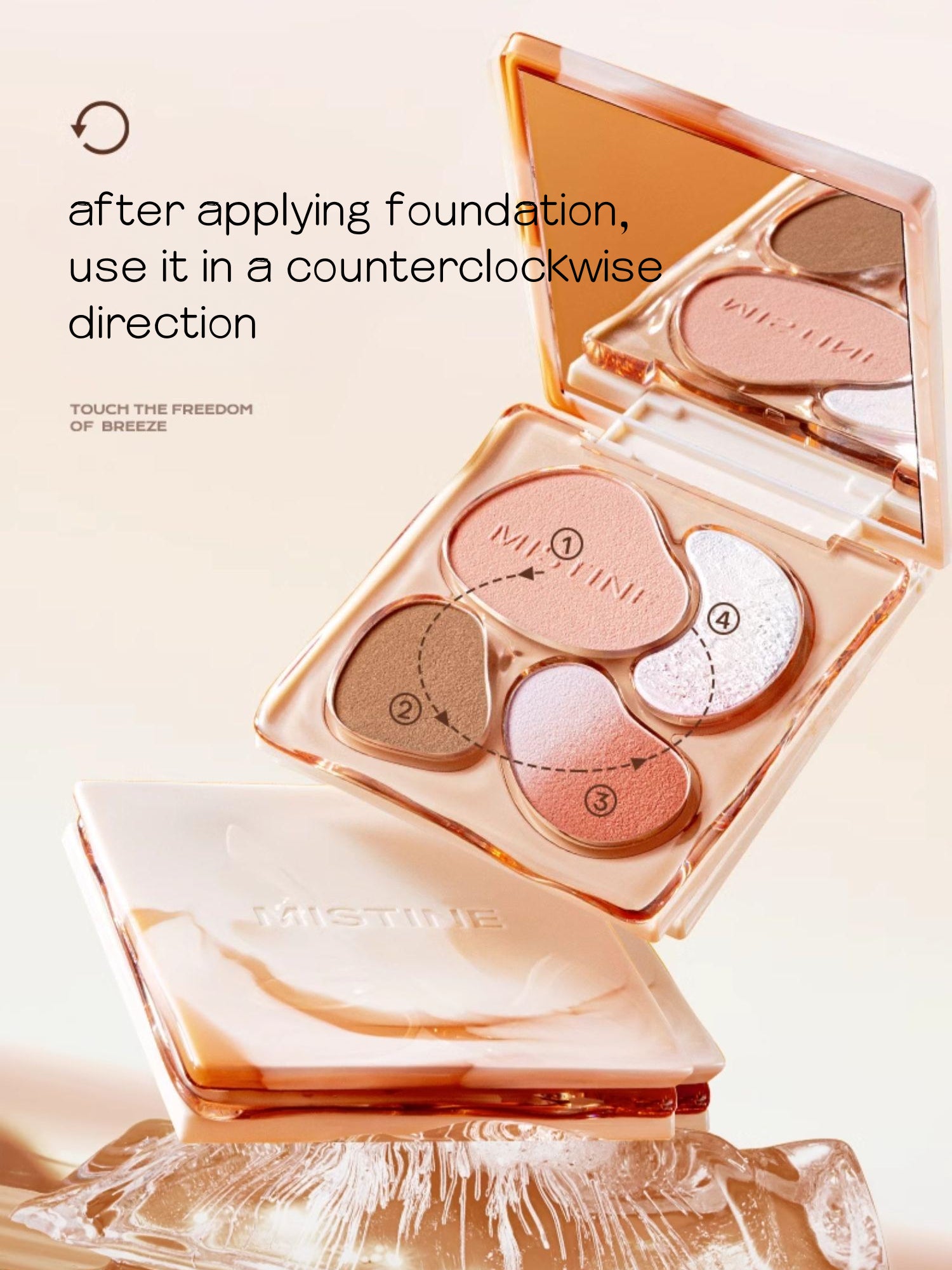 Mistine Thai Latte Blush Contour Palette 12g