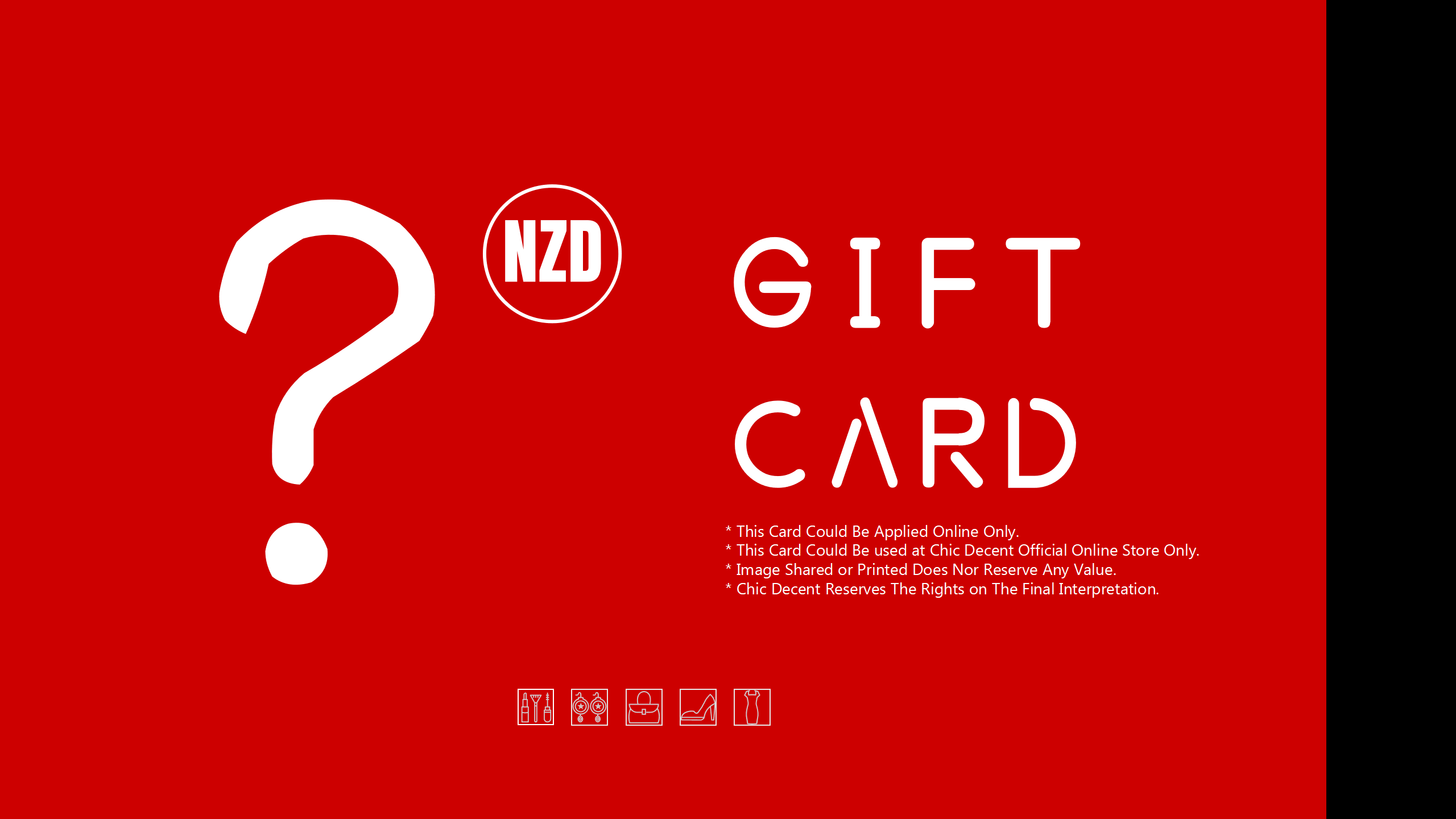 Chic Decent Gift Card in NZD