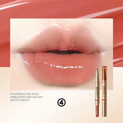 OUT OF OFFICE 2IN1 Glossy Lip Balm n Lipliner Duo 1.3g+300mg