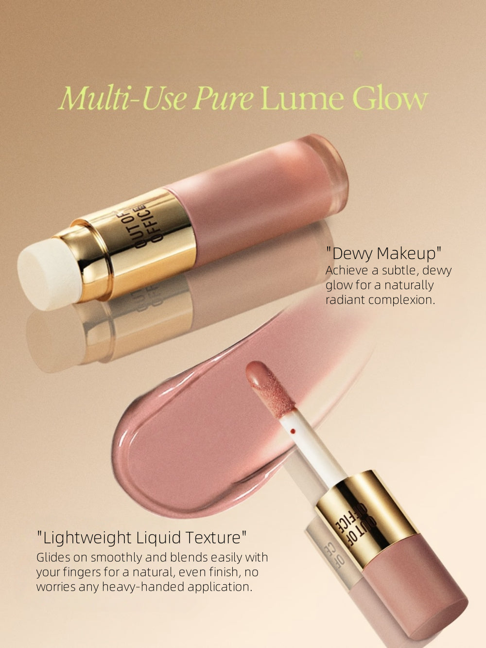 OUT OF OFFICE Lumeglow Multi-Use Liquid Blush / Highlighter 7g