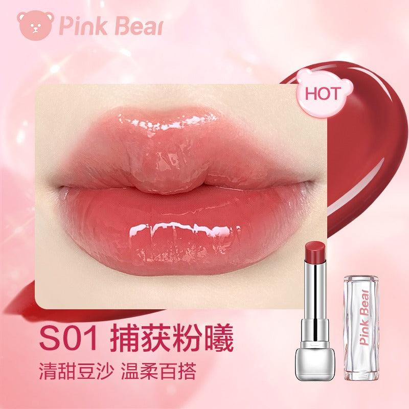 PINK BEAR Sugar Glossy Lipstick Moisturizing Lip Care 3.2g