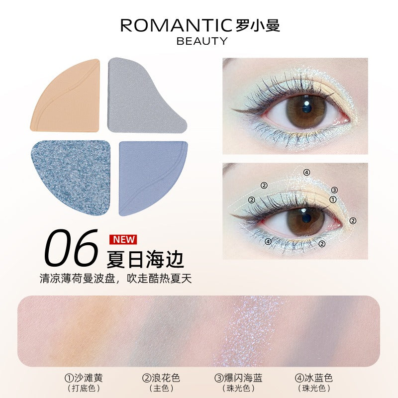 Romantic Beauty Four Color Eyeshadow 2g