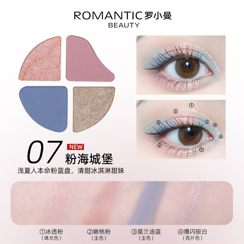 Romantic Beauty Four Color Eyeshadow 2g