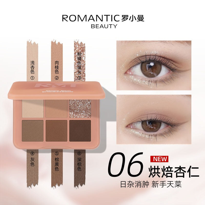 Romantic Beauty Six Color Eyeshadow 6g