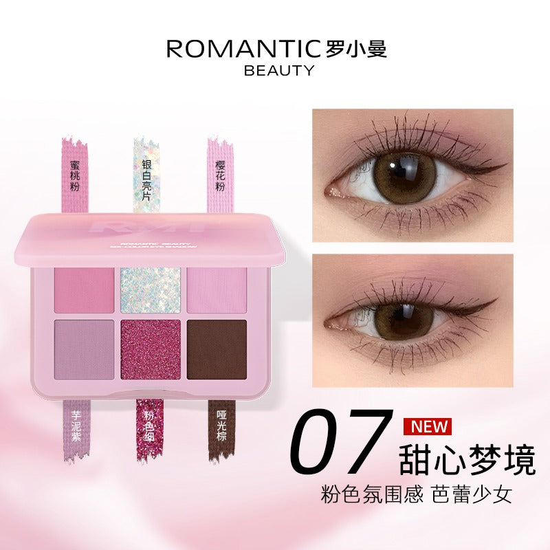 Romantic Beauty Six Color Eyeshadow 6g