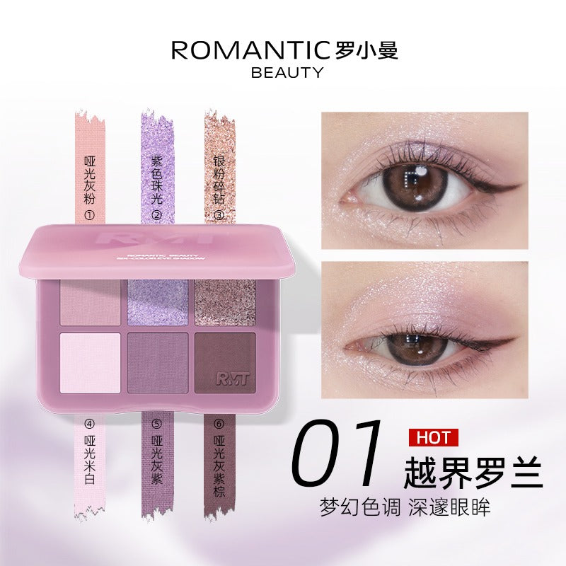 Romantic Beauty Six Color Eyeshadow 6g