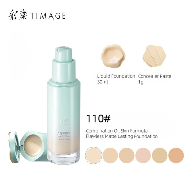 TIMAGE - Matte Lasting Foundation and Correcting Concealer 30g+1g
