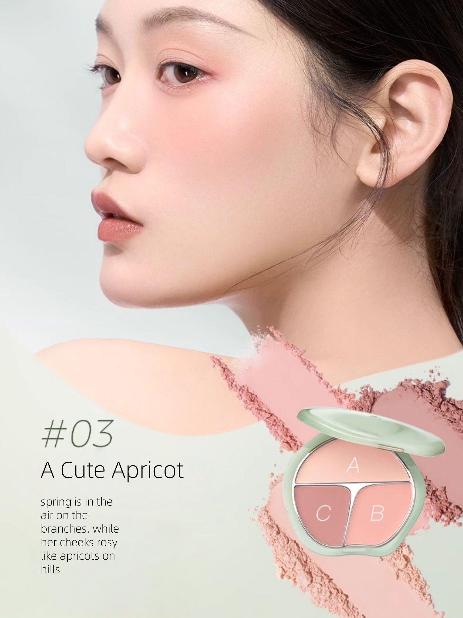 TIMAGE Vigorous and Flowing Jade Rouge Palette 13g