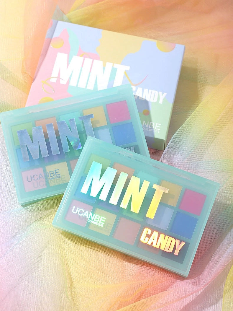 15 Colors Eyeshadow Palette Mint Candy 10.8g