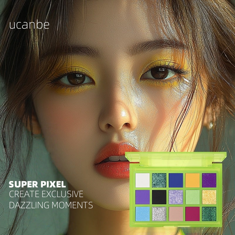 UCANBE 15 Colors Eyeshadow Palette Super Pixel 720mg*15