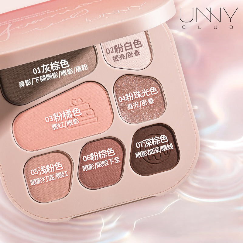 UNNY CLUB Pink Chocolate Sculpting Face Makeup Palette 9.5g