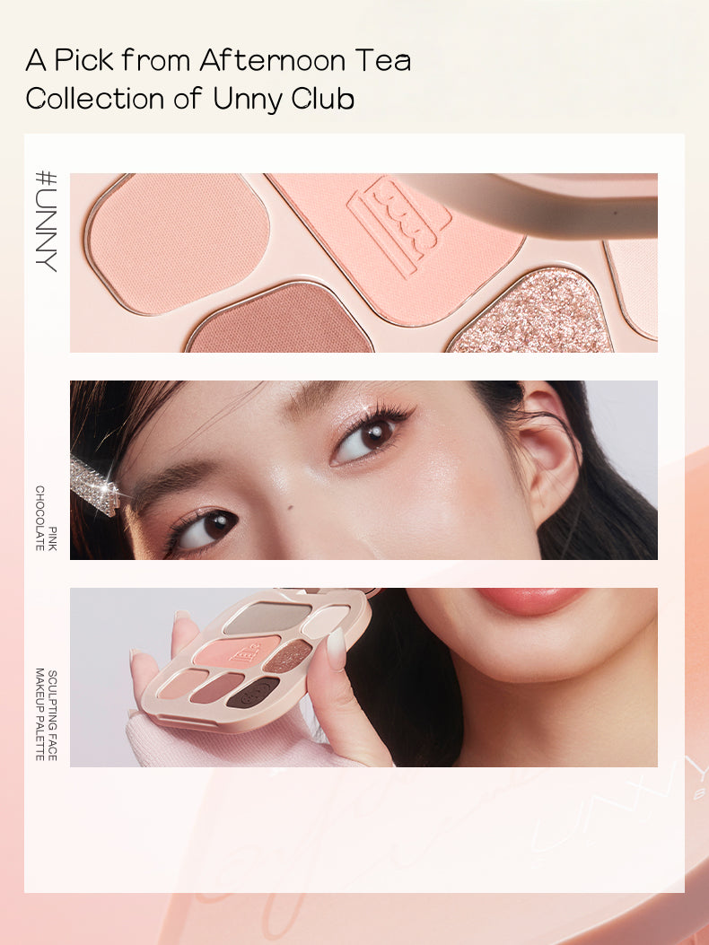 UNNY CLUB Pink Chocolate Sculpting Face Makeup Palette 9.5g