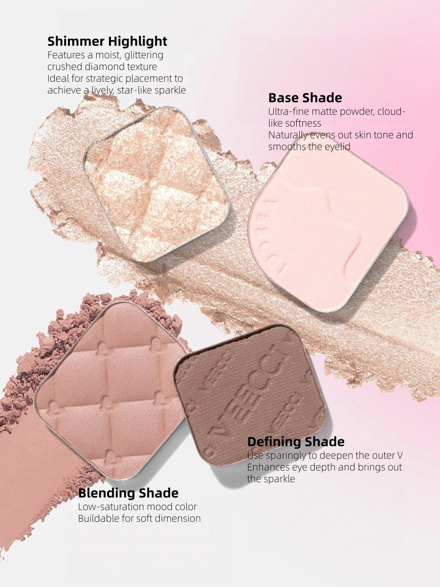 Veecci - Classic Scheme 4 Colors Eyeshadow 4.6g