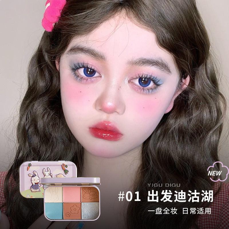 YIGUDIGU Candy Box 6 Colors Eye Palette 18g