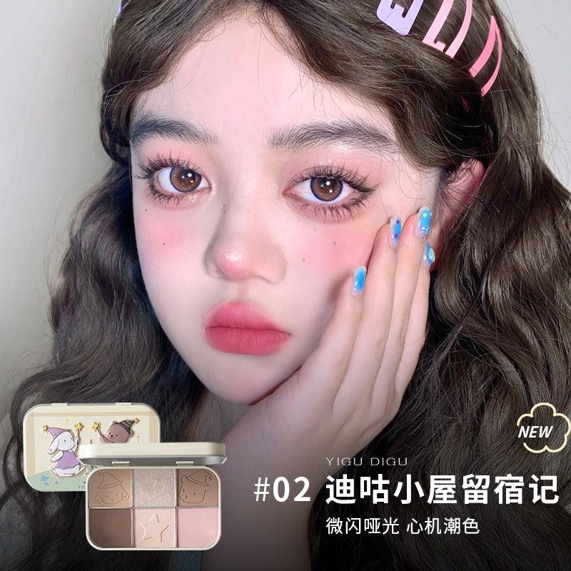 YIGUDIGU Candy Box 6 Colors Eye Palette 18g