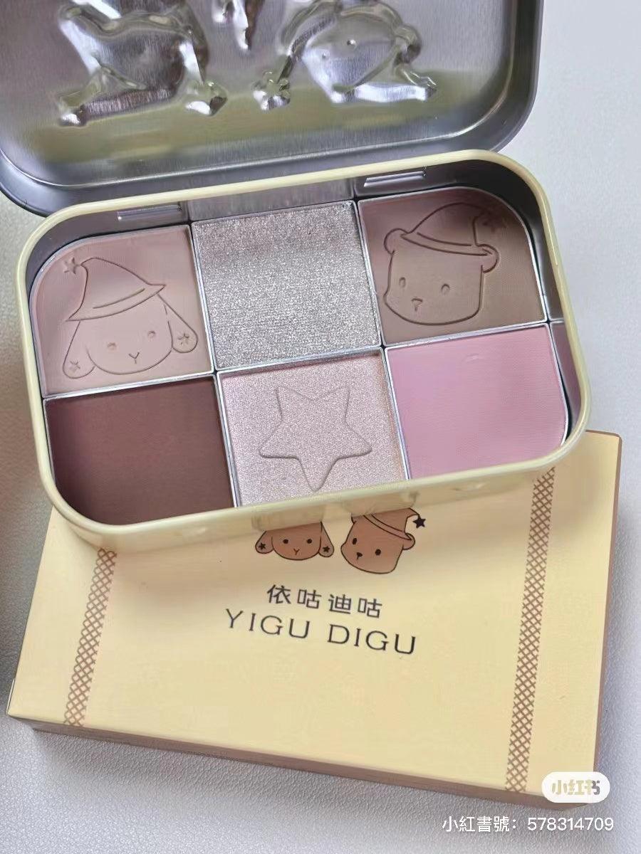 YIGUDIGU Candy Box 6 Colors Eye Palette 18g
