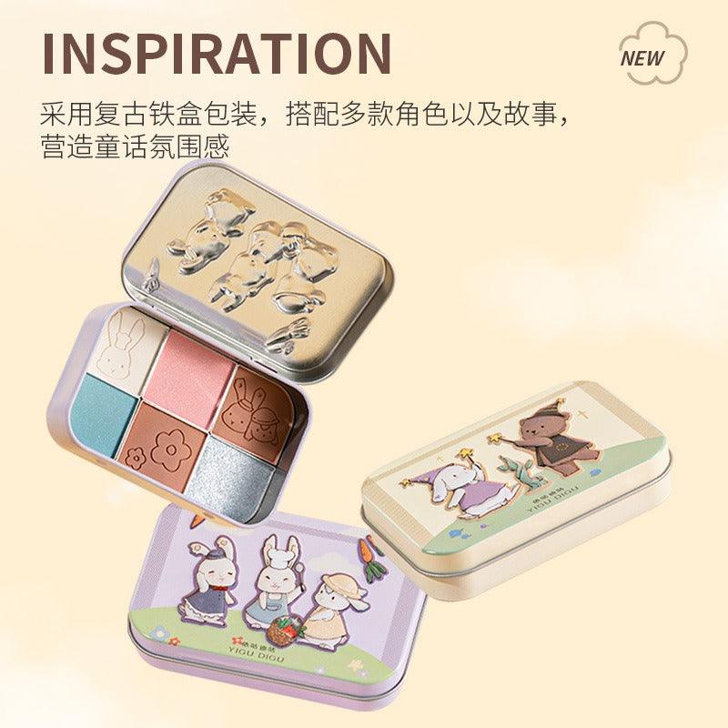 YIGUDIGU Candy Box 6 Colors Eye Palette 18g