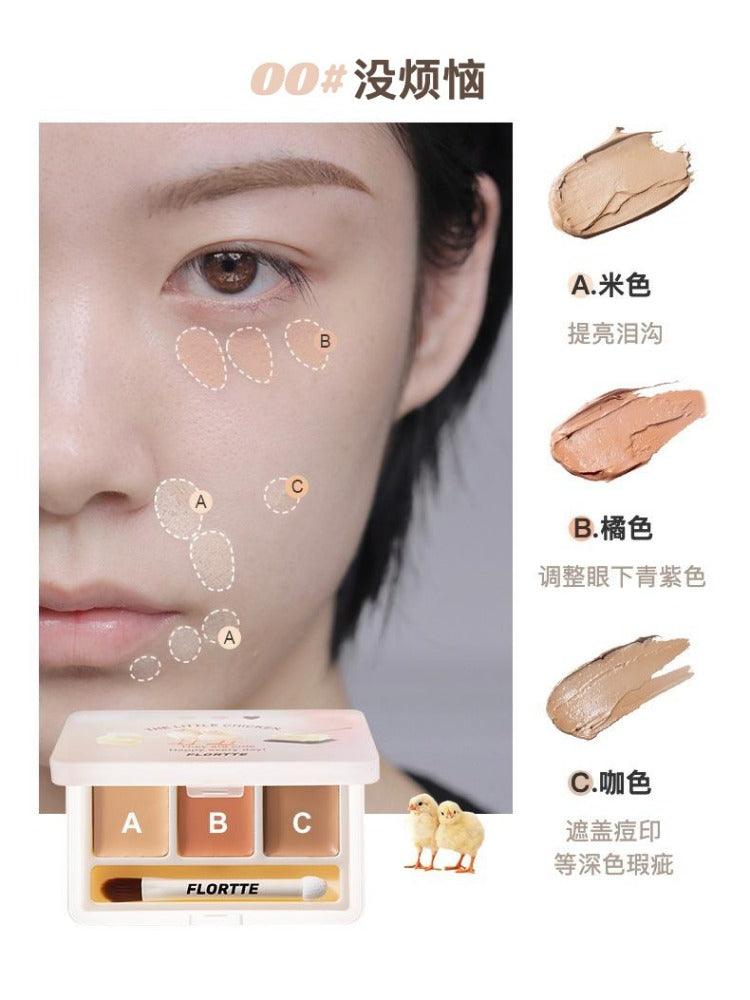 FLORTTE They Are Cute Three-Color Concealer 1.3g*3